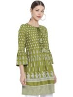 Women's Rayon Floral Printed Short Kurti Tops for Women - Image 2