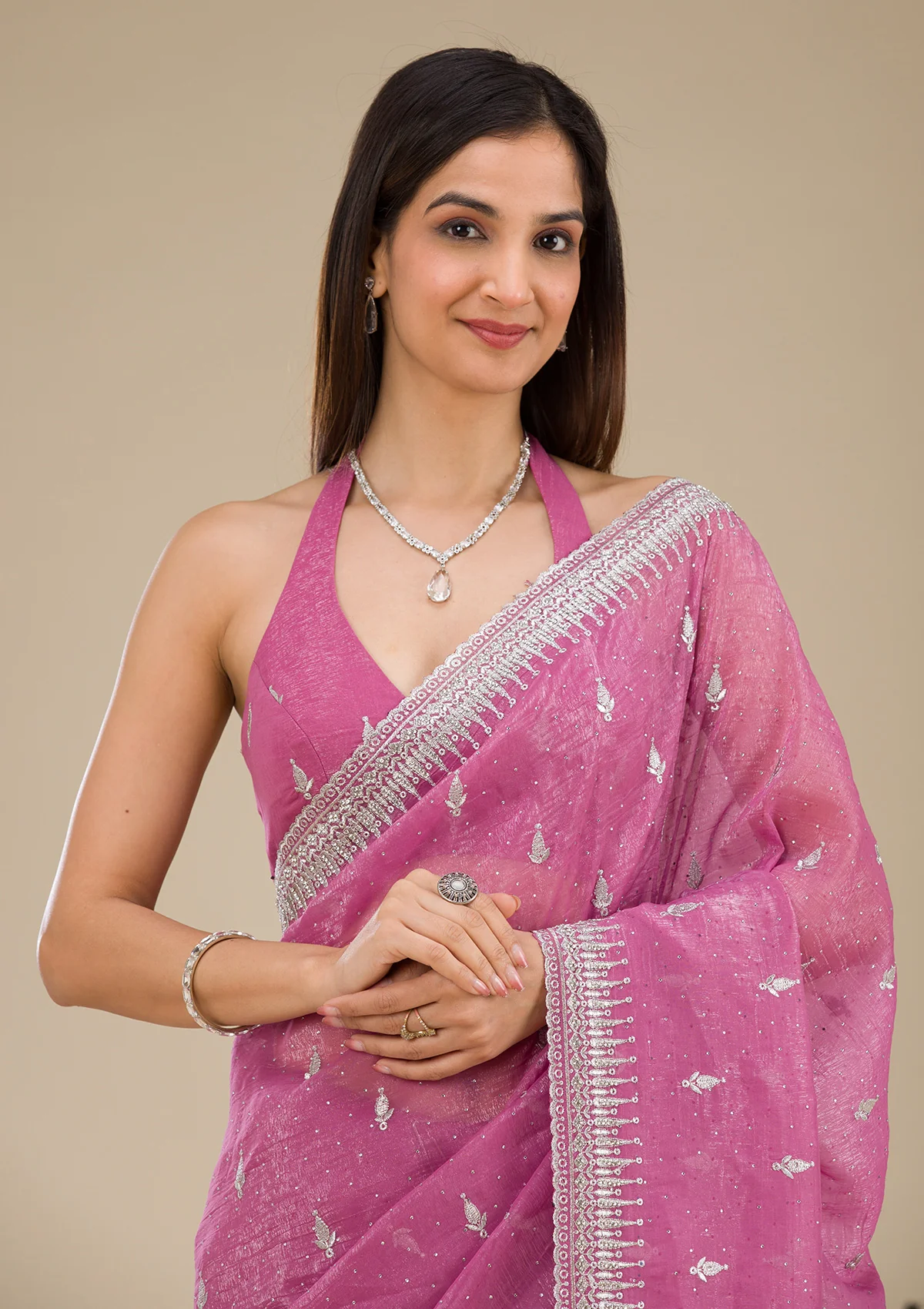 koskii-onionpink-zariwork-tissue-designer-saree-saus0040091_onionpink_1_4.webp Onion Pink Zariwork Tissue Saree - Image 1